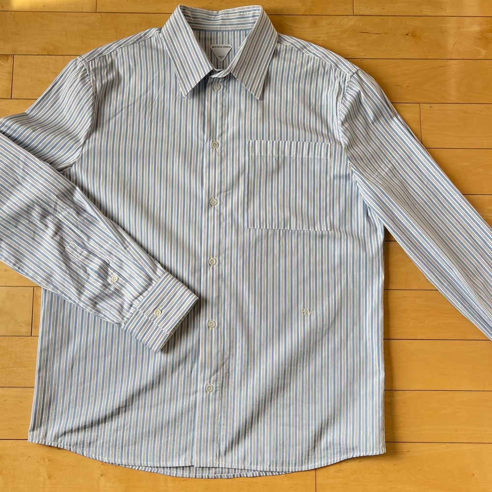 Bottega Veneta Striped Button Down Shirt
